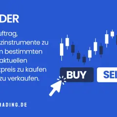 Was bedeutet "Order"? Ein Auftrag, Finanzinstrumente zu kaufen oder zu verkaufen, oft zu einem bestimmten Marktpreis. Hier: BUY oder SELL.