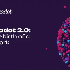 Polkadot 2.0: Die Wiedergeburt eines Netzwerks. Der Release-Termin steht bevor! Bunte Kugeln symbolisieren die neue Ära.