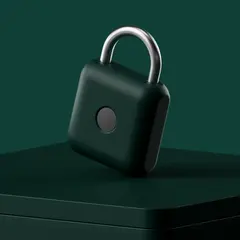 Ein dunkles Vorhängeschloss auf einem Podest. Es symbolisiert Sicherheit, aber auch die Gefahr von "Pump and Dump"-Schemata, bei denen Werte künstlich in die Höhe getrieben und dann schnell verkauft werden.