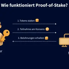 Ein Validator staket Tokens, nimmt am Konsens teil und erhält Belohnungen. So funktioniert Proof-of-Stake.