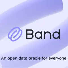 Band Protocol: ein offenes Datenorakel für alle. Das Logo zeigt ein stilisiertes Band-Symbol.