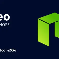 Neo Prognose: Ein grünes, abstraktes Logo, das an ein offenes Rechteck erinnert, steht für die Zukunft des Neo Krypto.