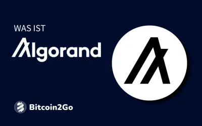 Was ist Algorand? Das Logo der algo coin und Bitcoin2Go.