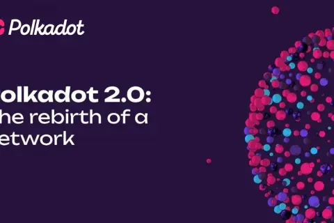 Polkadot 2.0: Die Wiedergeburt eines Netzwerks. Der Release-Termin steht bevor! Bunte Kugeln symbolisieren die neue Ära.