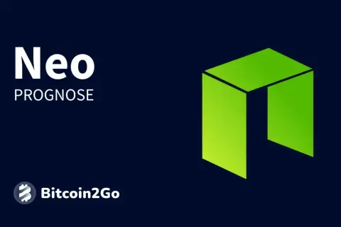 Neo Prognose: Ein grünes, abstraktes Logo, das an ein offenes Rechteck erinnert, steht für die Zukunft des Neo Krypto.