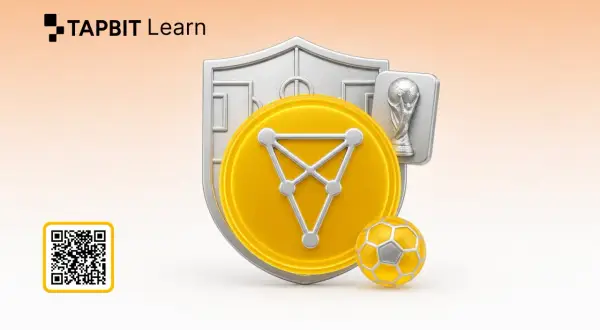 TAPBIT Learn: Chiliz Coin, ein Fußball und eine Trophäe symbolisieren die Verbindung von Kryptowährungen und Sport.