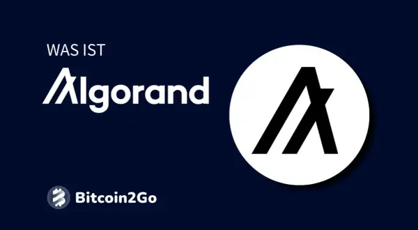 Was ist Algorand? Das Logo der algo coin und Bitcoin2Go.