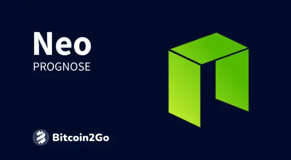 Neo Prognose: Ein grünes, abstraktes Logo, das an ein offenes Rechteck erinnert, steht für die Zukunft des Neo Krypto.