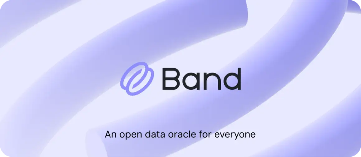 Band Protocol: ein offenes Datenorakel für alle. Das Logo zeigt ein stilisiertes Band-Symbol.