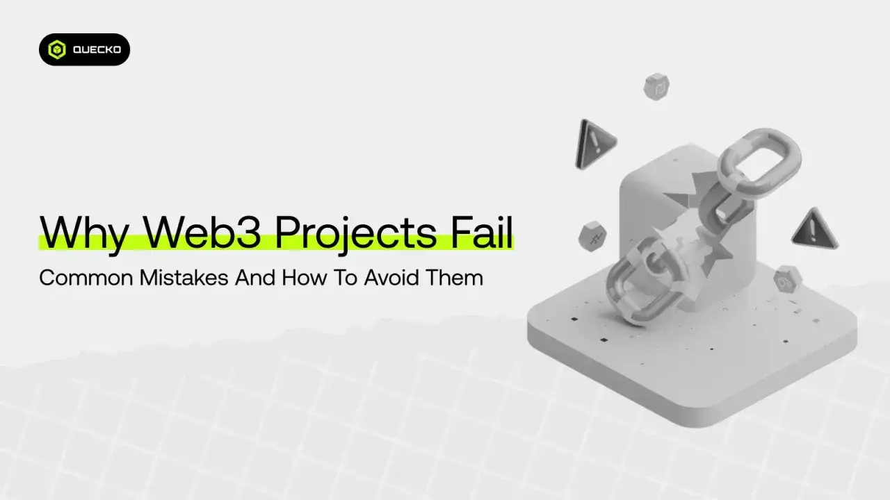 Zerbrochene Kette symbolisiert Misserfolge bei Web3-Projekten, wie sie auch beim mirror protocol auftreten k&ouml;nnen.
