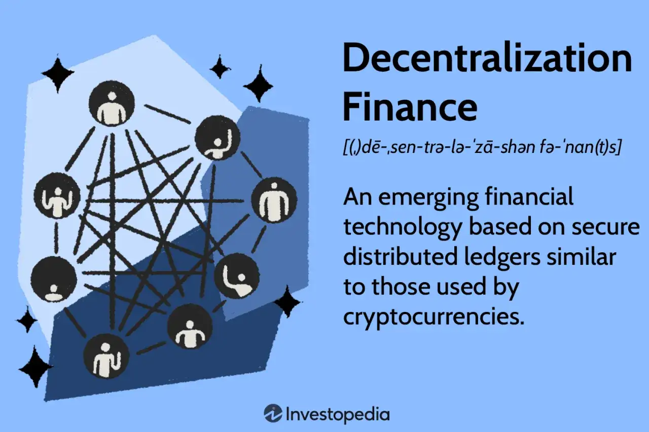 Dezentralisierte Finanzen (DeFi): Eine vernetzte Darstellung von Menschen, die eine neue Finanztechnologie symbolisiert.