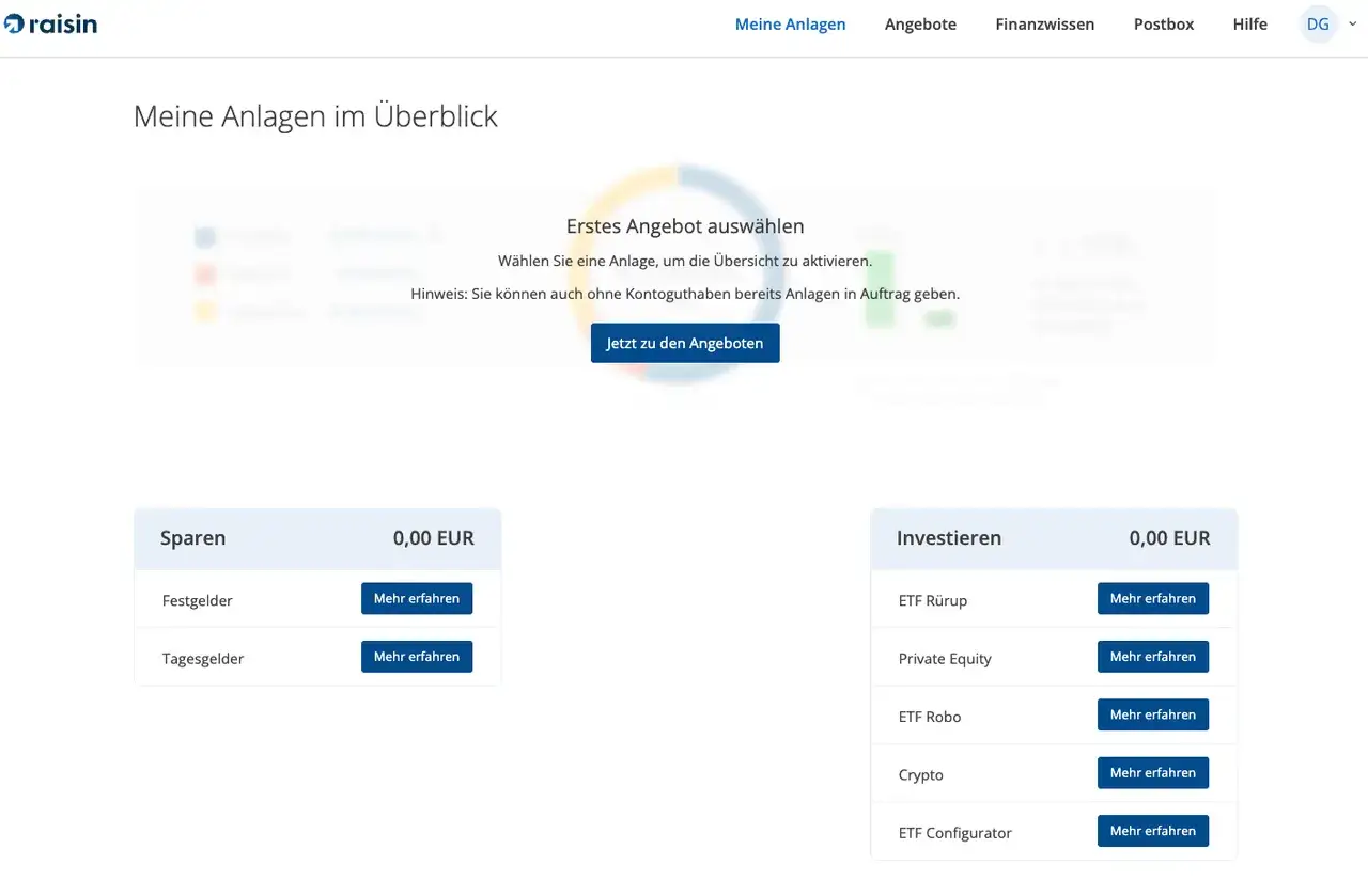 &Uuml;bersicht &uuml;ber Sparen und Investieren bei Weltsparen. Hier finden Sie Ihre Anlagen und k&ouml;nnen neue Angebote ausw&auml;hlen.
