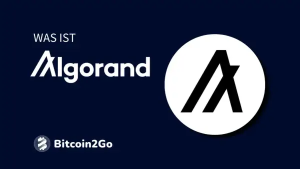 Was ist Algorand? Das Logo der algo coin und Bitcoin2Go.